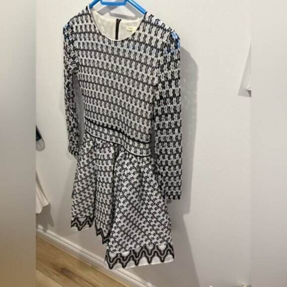 NWOT-Maje Royan Dress Women's Medium Long Sleeve Lace Embroidered Patterned - Picture 2 of 10